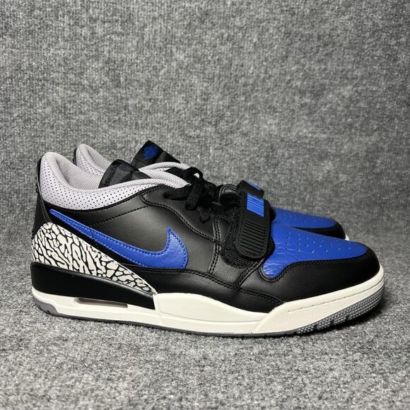 Jordan Legacy 312 Low Shoes Mens Size 11 Elephant Print Black Royal CD7069-041 - Picture 1 of 8